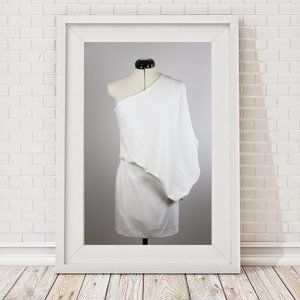 OFF WHITE OFF THE SHOULDER DRESS